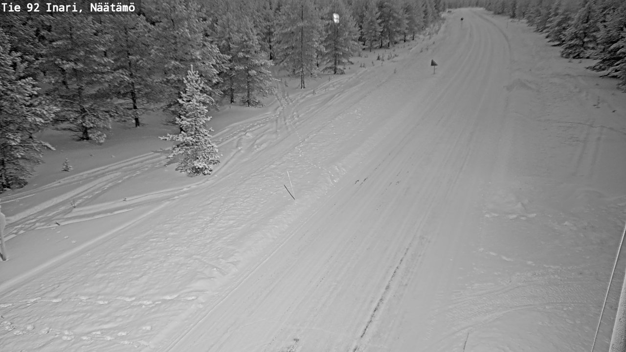 Kelikamerat Kuva Tie 92 Inari, Näätämö, Inari, Lappi