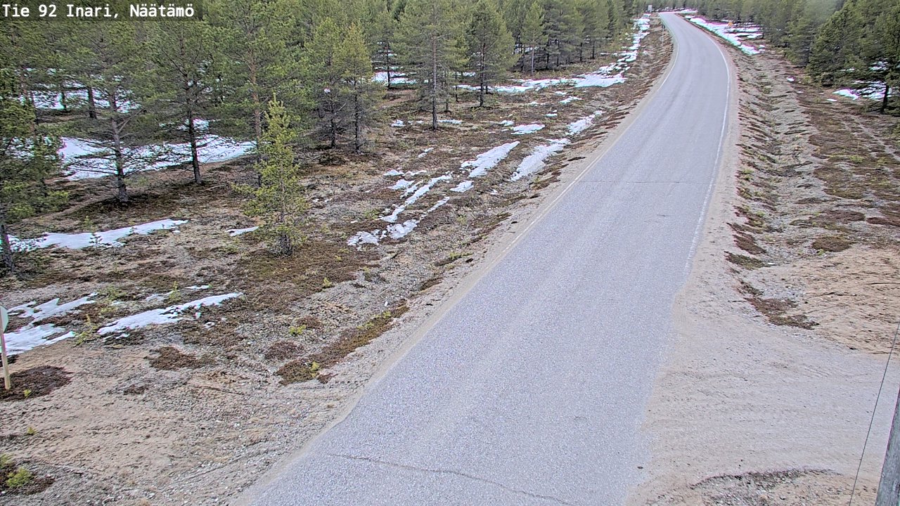 Kelikamerat Kuva Tie 92 Inari, Näätämö, Inari, Lappi