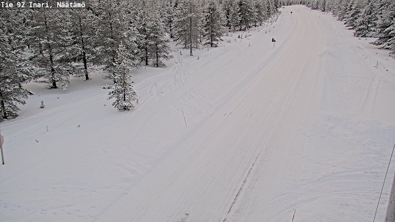 Kelikamerat Kuva Tie 92 Inari, Näätämö, Inari, Lappi