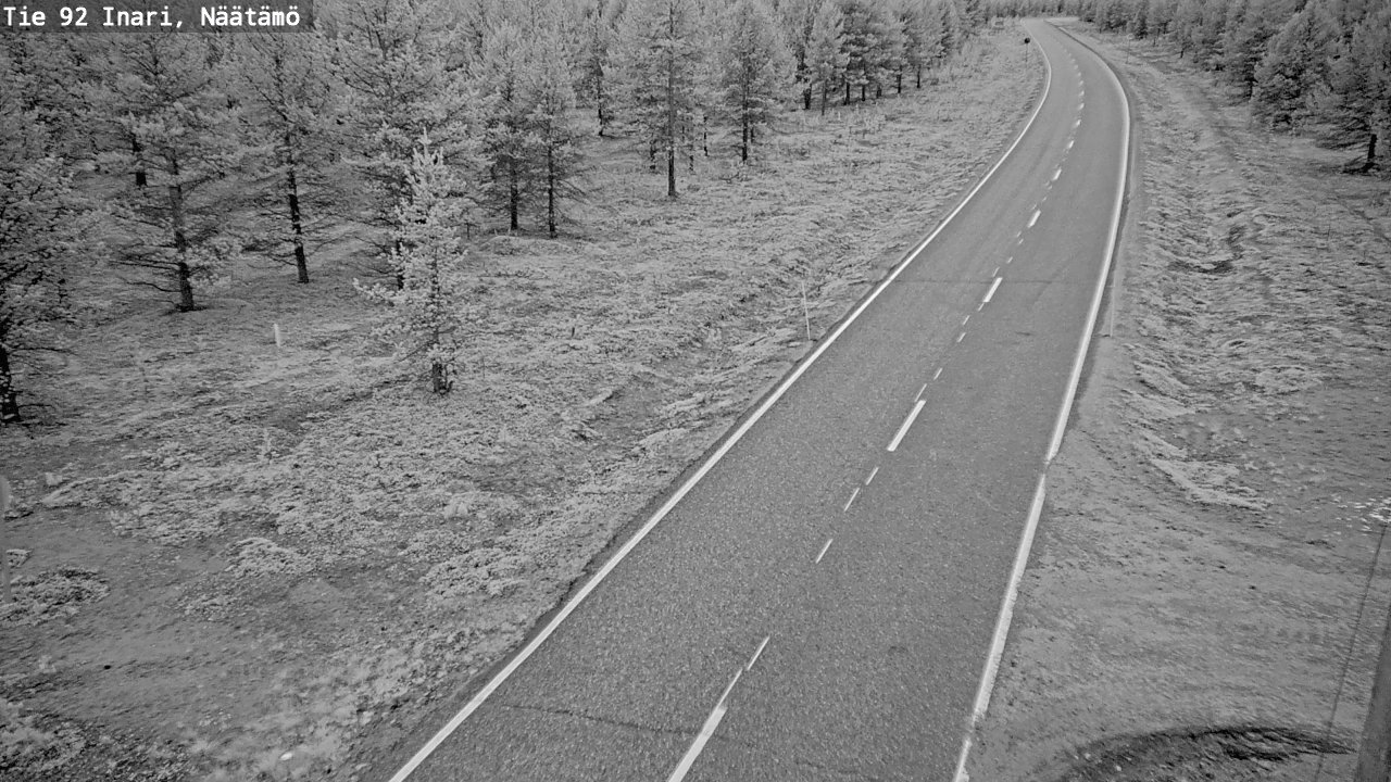 Kelikamerat Kuva Tie 92 Inari, Näätämö, Inari, Lappi