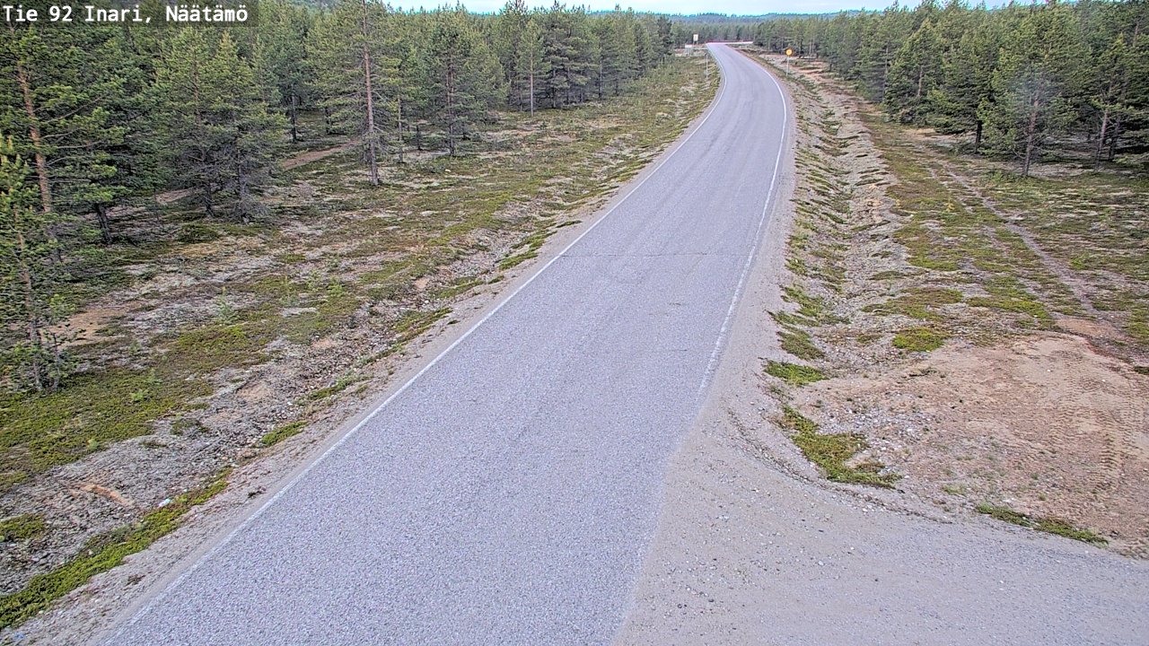 Kelikamerat Kuva Tie 92 Inari, Näätämö, Inari, Lappi