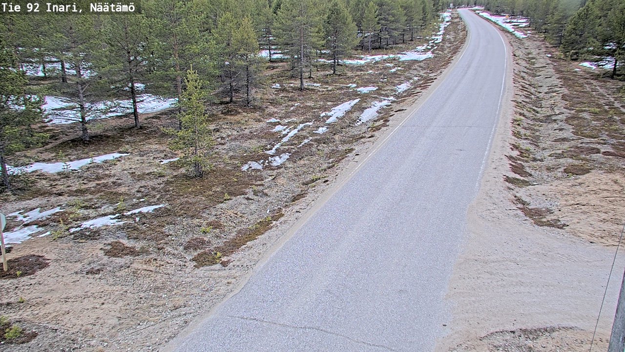 Kelikamerat Kuva Tie 92 Inari, Näätämö, Inari, Lappi