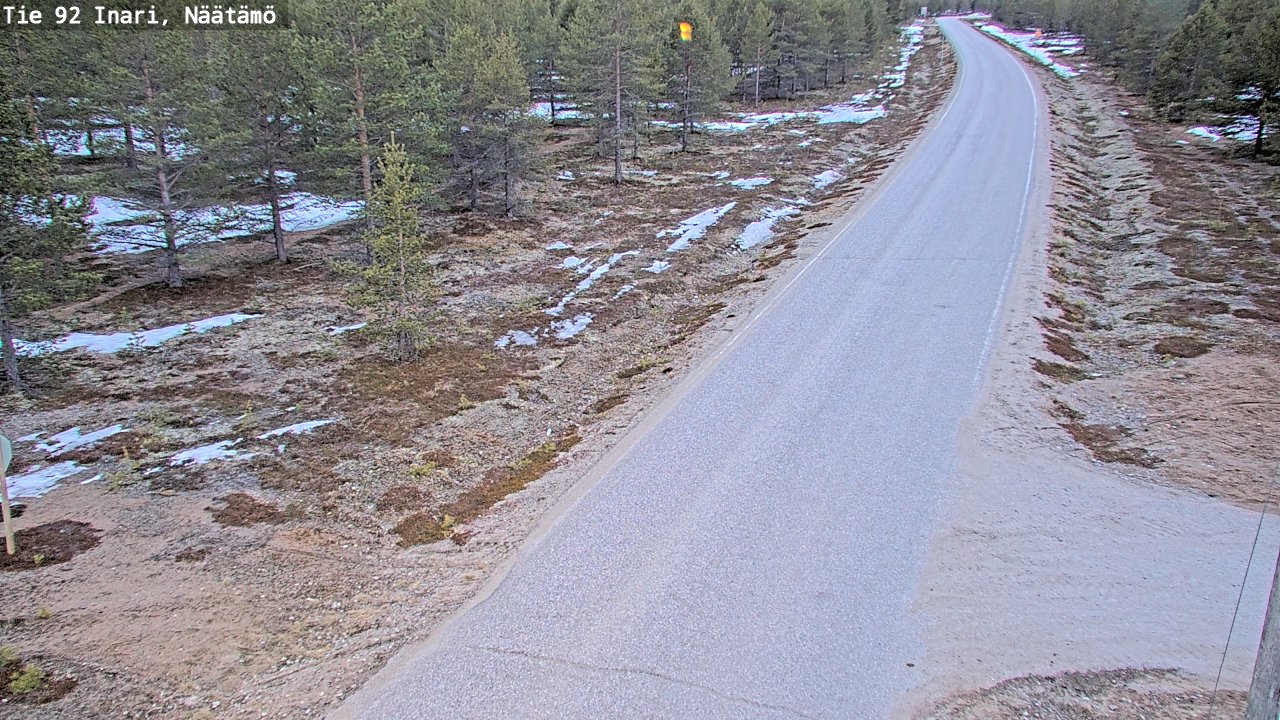 Weather Camera Image Road 92 Inari, Näätämö, Inari, Lappi