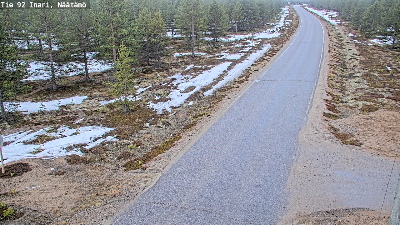 Kelikamerat Kuva Tie 92 Inari, Näätämö, Inari, Lappi
