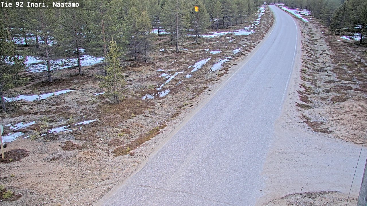 Weather Camera Image Road 92 Inari, Näätämö, Inari, Lappi
