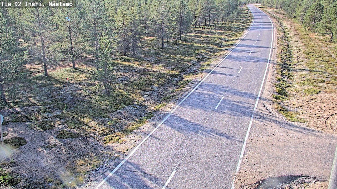 Kelikamerat Kuva Tie 92 Inari, Näätämö, Inari, Lappi