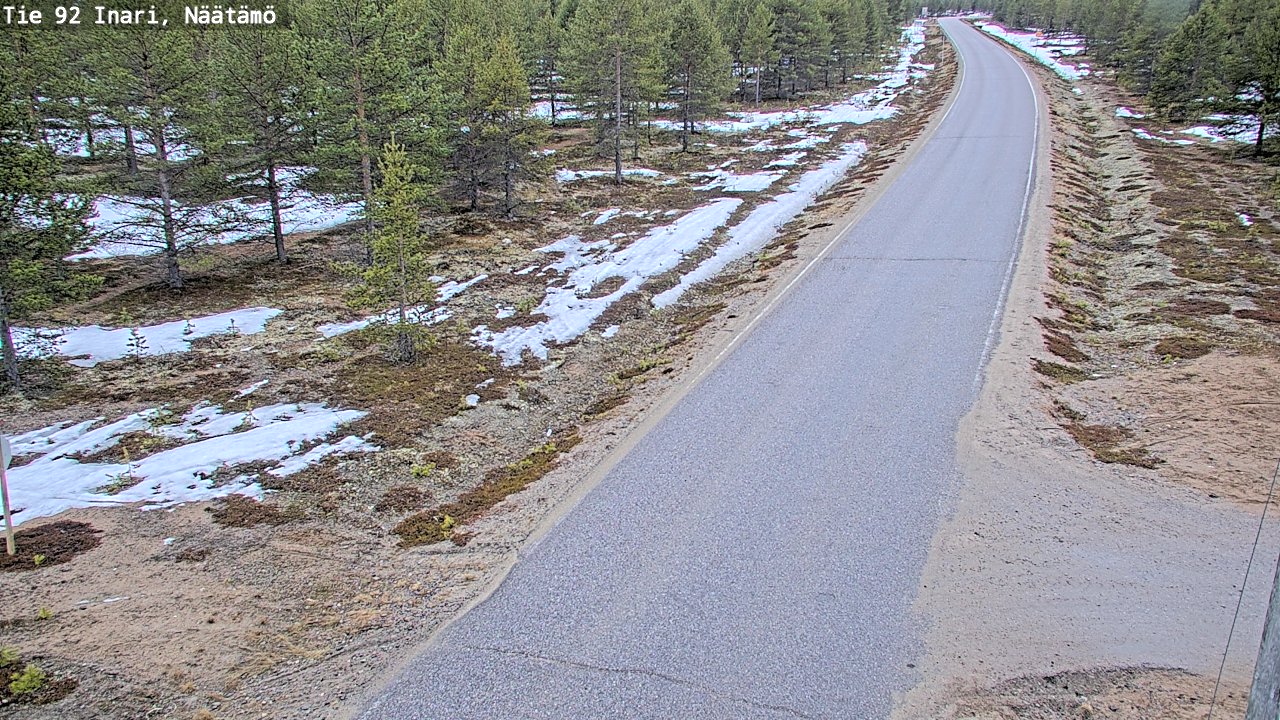 Kelikamerat Kuva Tie 92 Inari, Näätämö, Inari, Lappi