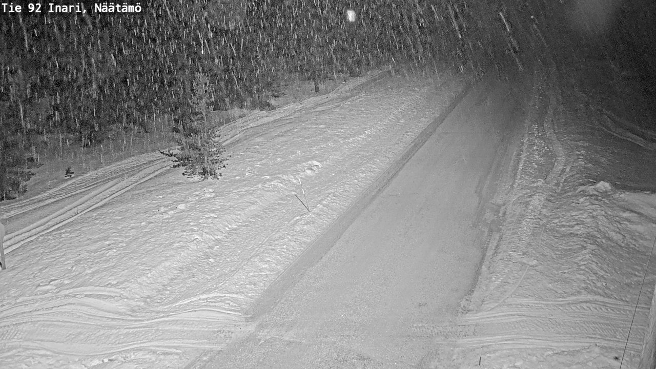 Kelikamerat Kuva Tie 92 Inari, Näätämö, Inari, Lappi