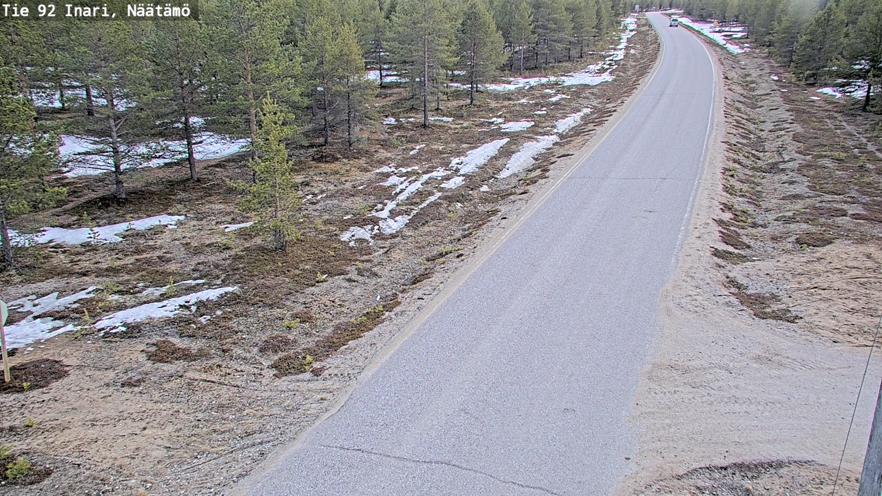 Kelikamerat Kuva Tie 92 Inari, Näätämö, Inari, Lappi