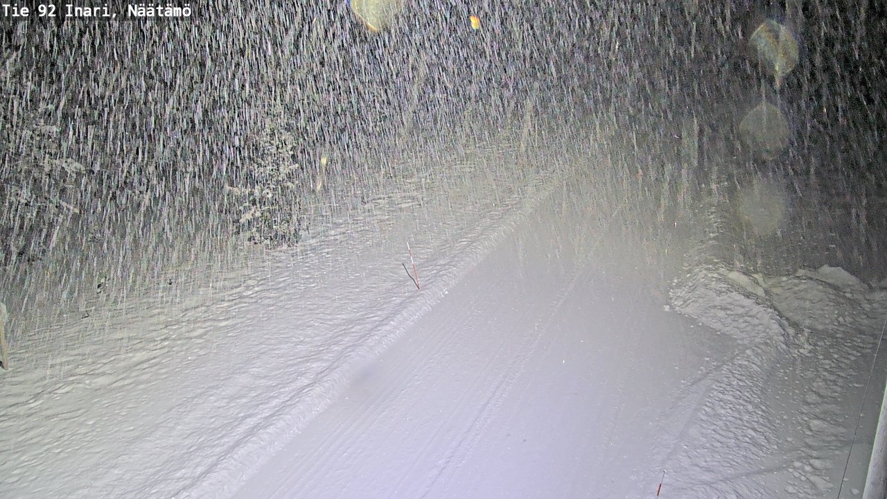 Weather Camera Image Väg 92 Enare, Näätämö, Inari, Lappi