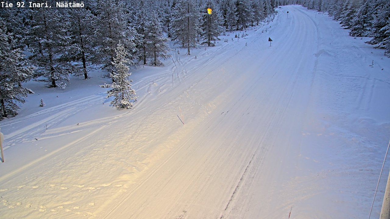 Kelikamerat Kuva Tie 92 Inari, Näätämö, Inari, Lappi