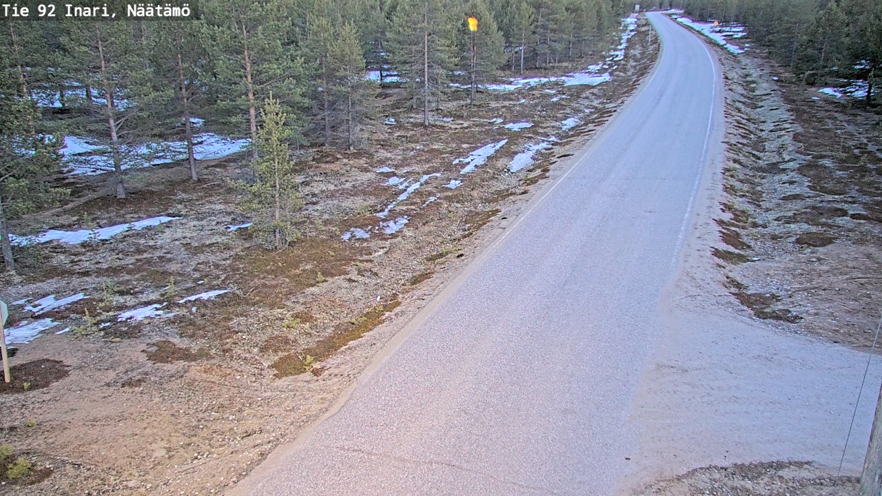 Weather Camera Image Road 92 Inari, Näätämö, Inari, Lappi