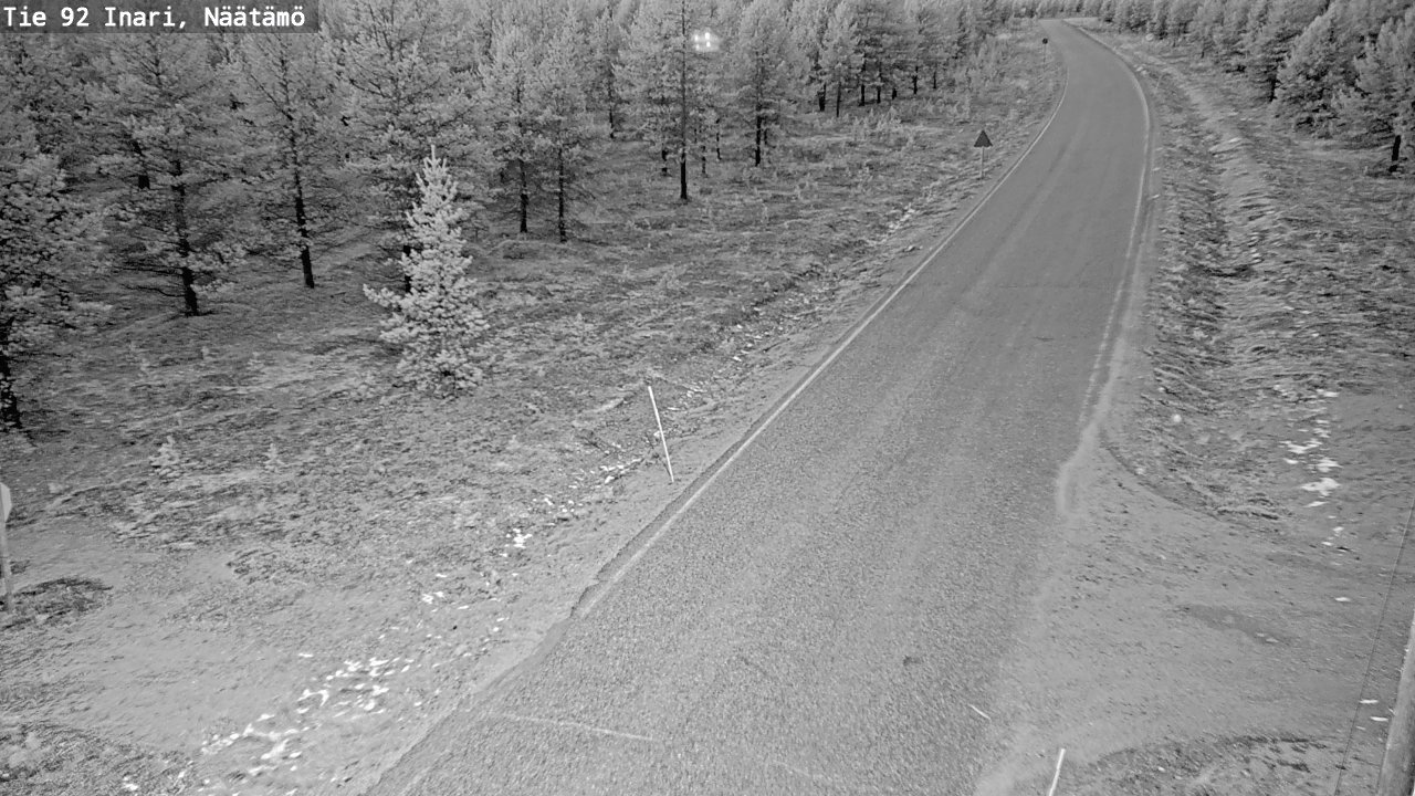 Kelikamerat Kuva Tie 92 Inari, Näätämö, Inari, Lappi