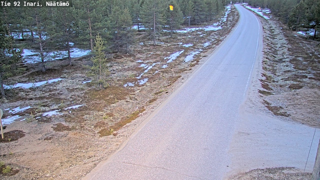 Weather Camera Image Road 92 Inari, Näätämö, Inari, Lappi