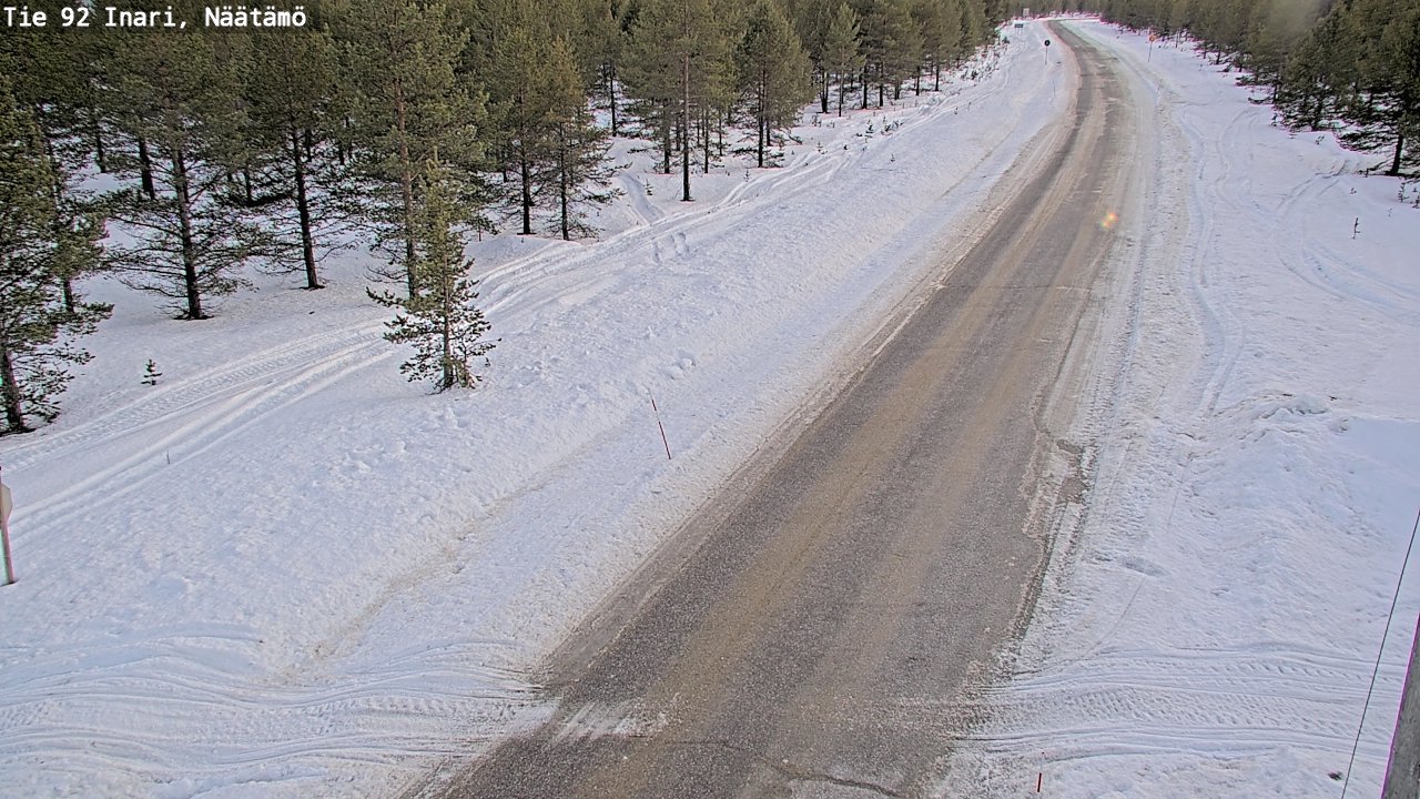 Kelikamerat Kuva Tie 92 Inari, Näätämö, Inari, Lappi