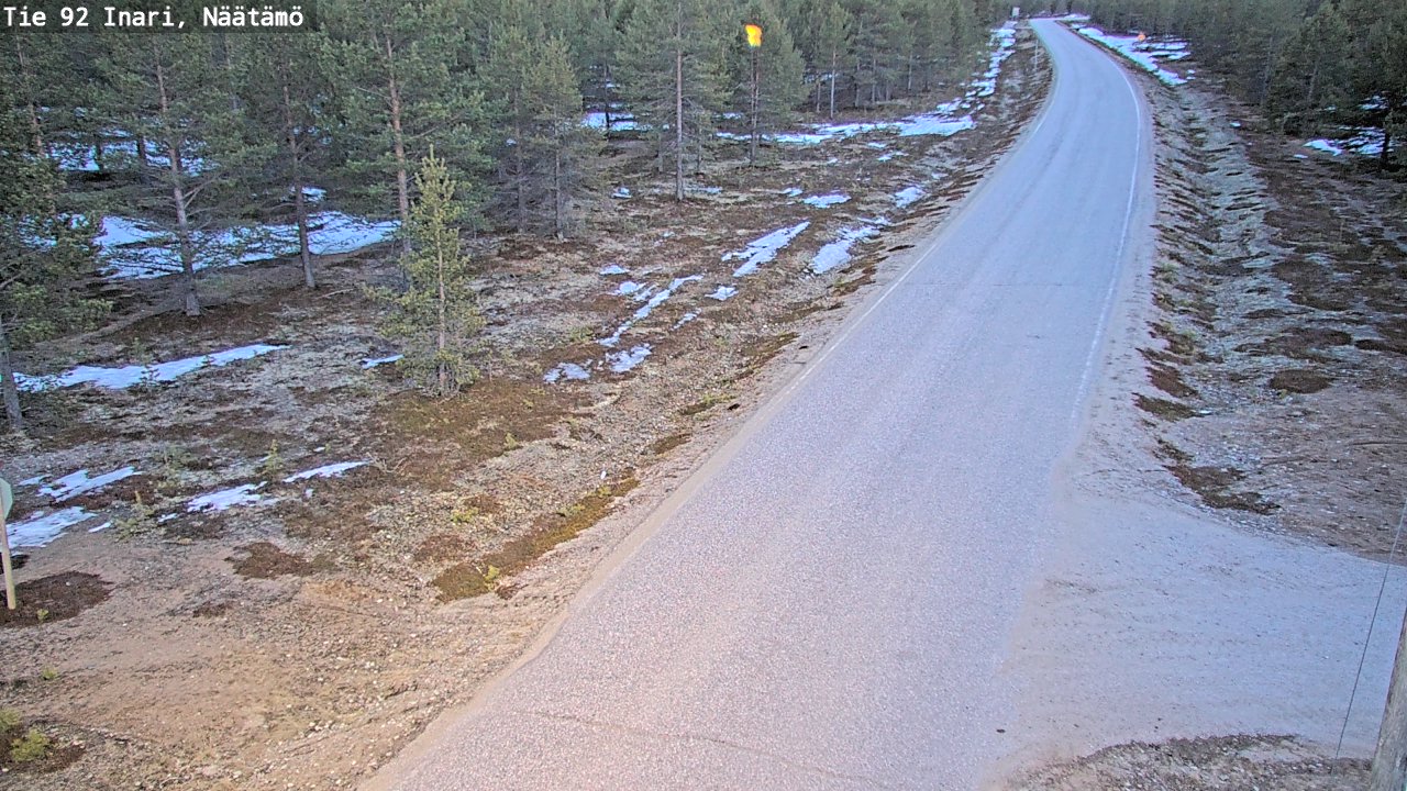 Weather Camera Image Road 92 Inari, Näätämö, Inari, Lappi