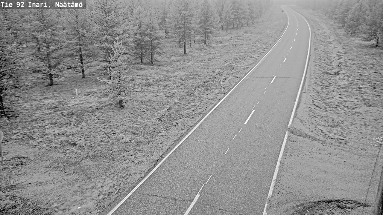 Weather Camera Image Road 92 Inari, Näätämö, Inari, Lappi