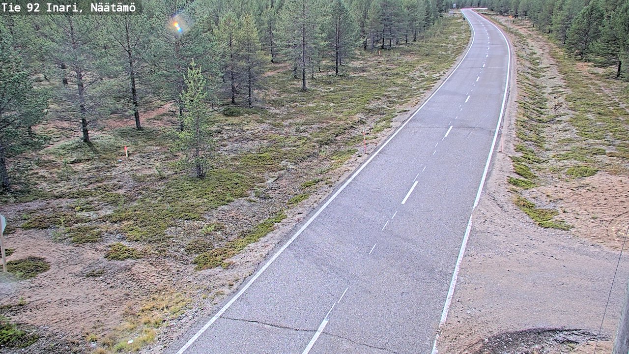 Kelikamerat Kuva Tie 92 Inari, Näätämö, Inari, Lappi
