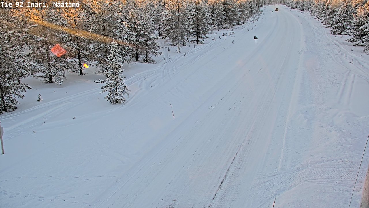 Kelikamerat Kuva Tie 92 Inari, Näätämö, Inari, Lappi