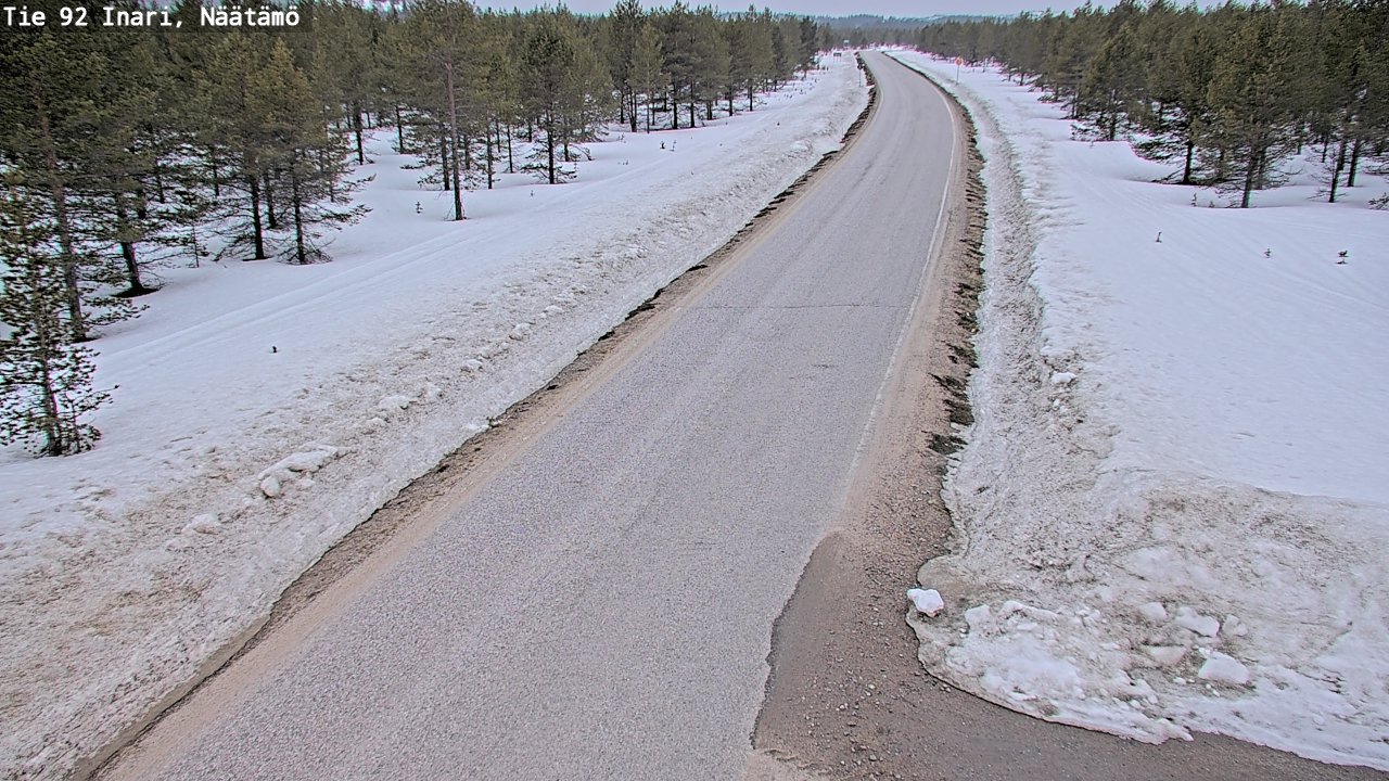 Weather Camera Image Road 92 Inari, Näätämö, Inari, Lappi