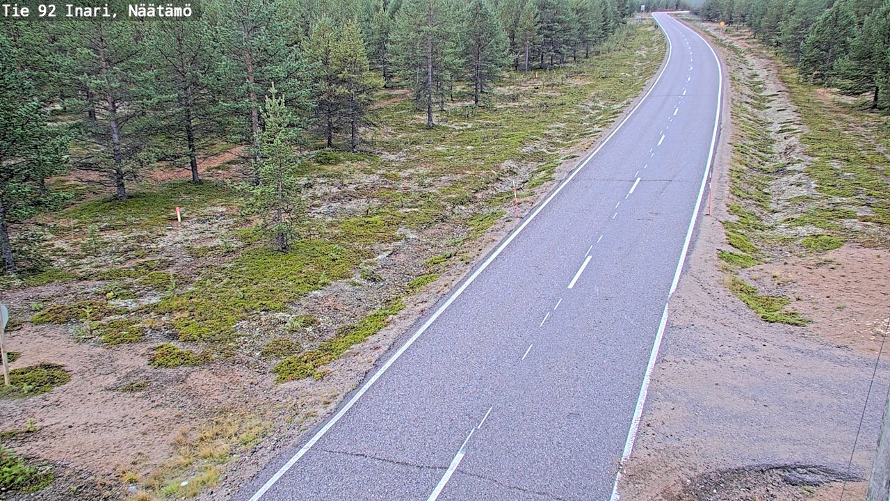 Kelikamerat Kuva Tie 92 Inari, Näätämö, Inari, Lappi