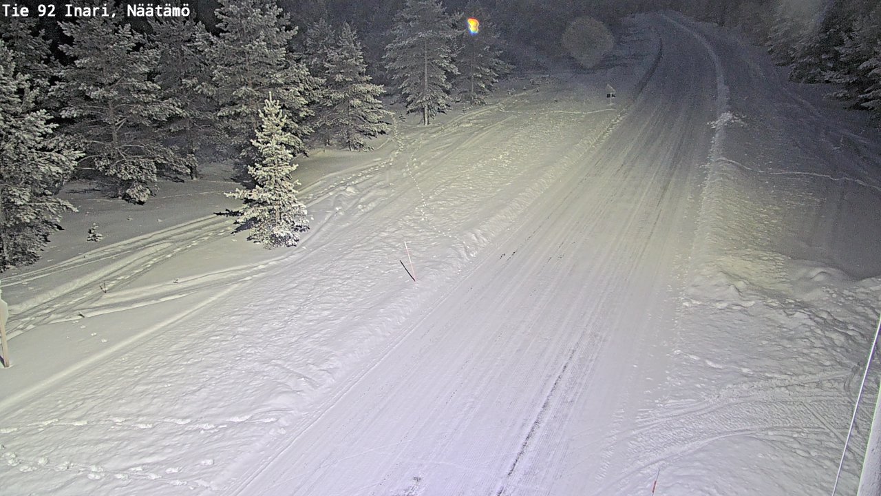 Kelikamerat Kuva Tie 92 Inari, Näätämö, Inari, Lappi