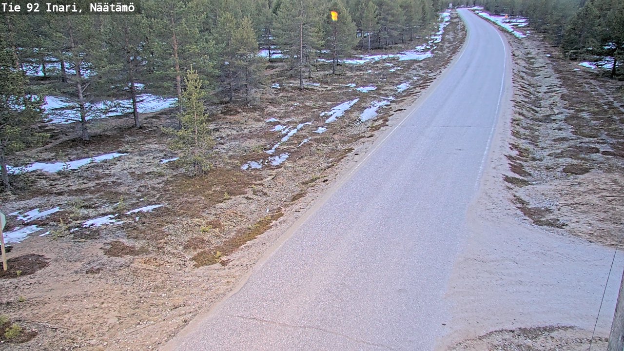 Weather Camera Image Road 92 Inari, Näätämö, Inari, Lappi