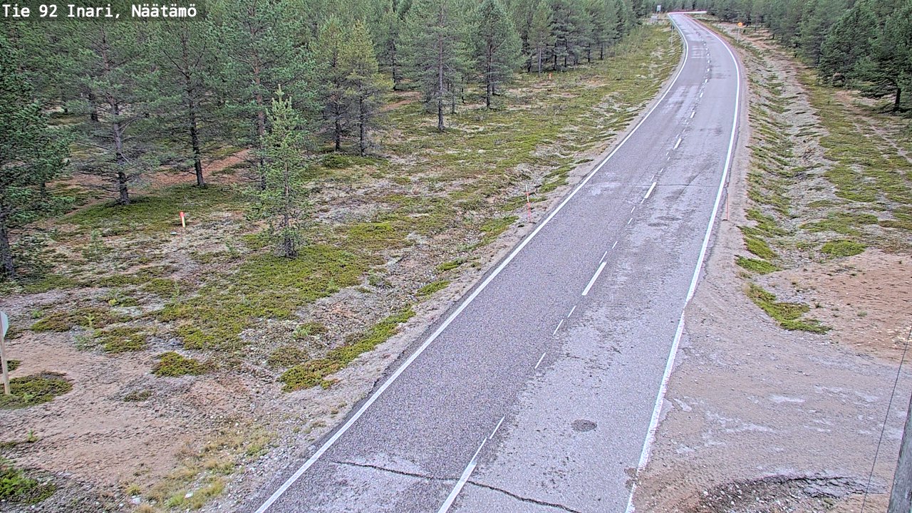 Kelikamerat Kuva Tie 92 Inari, Näätämö, Inari, Lappi