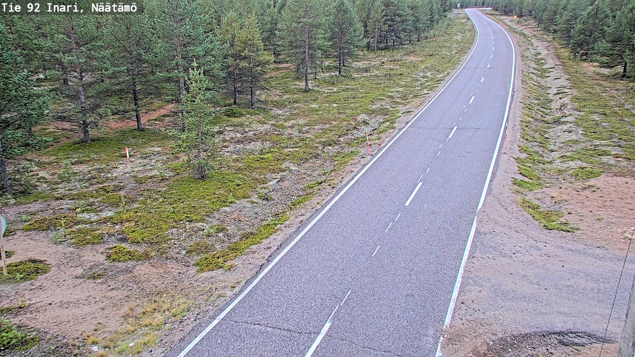Kelikamerat Kuva Tie 92 Inari, Näätämö, Inari, Lappi