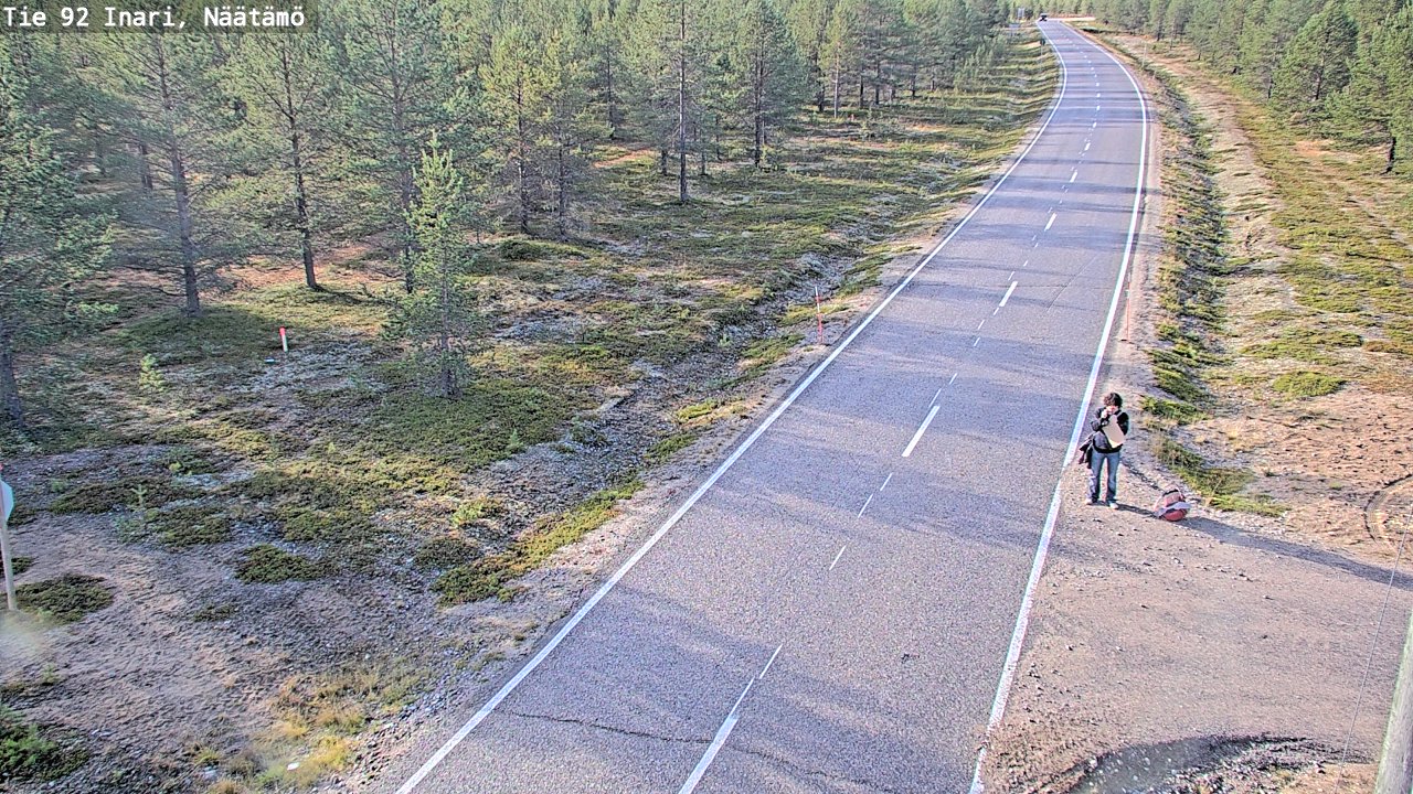 Kelikamerat Kuva Tie 92 Inari, Näätämö, Inari, Lappi