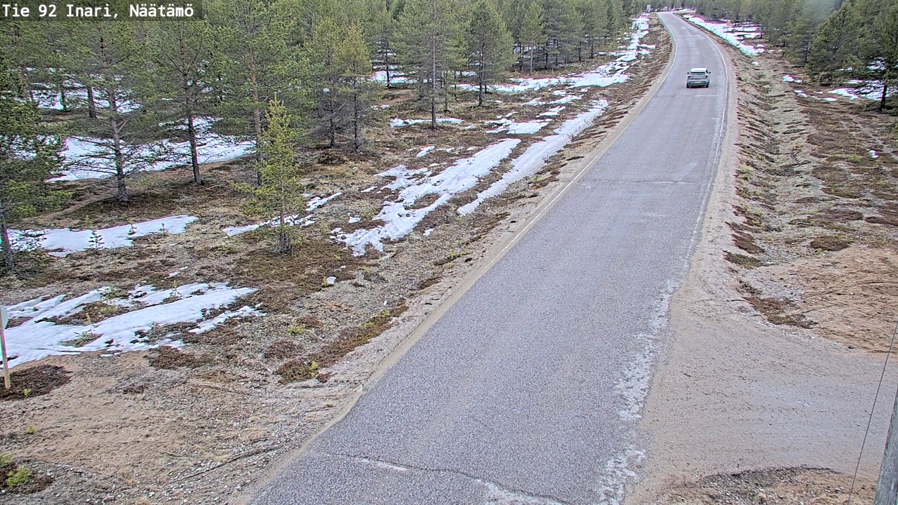 Kelikamerat Kuva Tie 92 Inari, Näätämö, Inari, Lappi