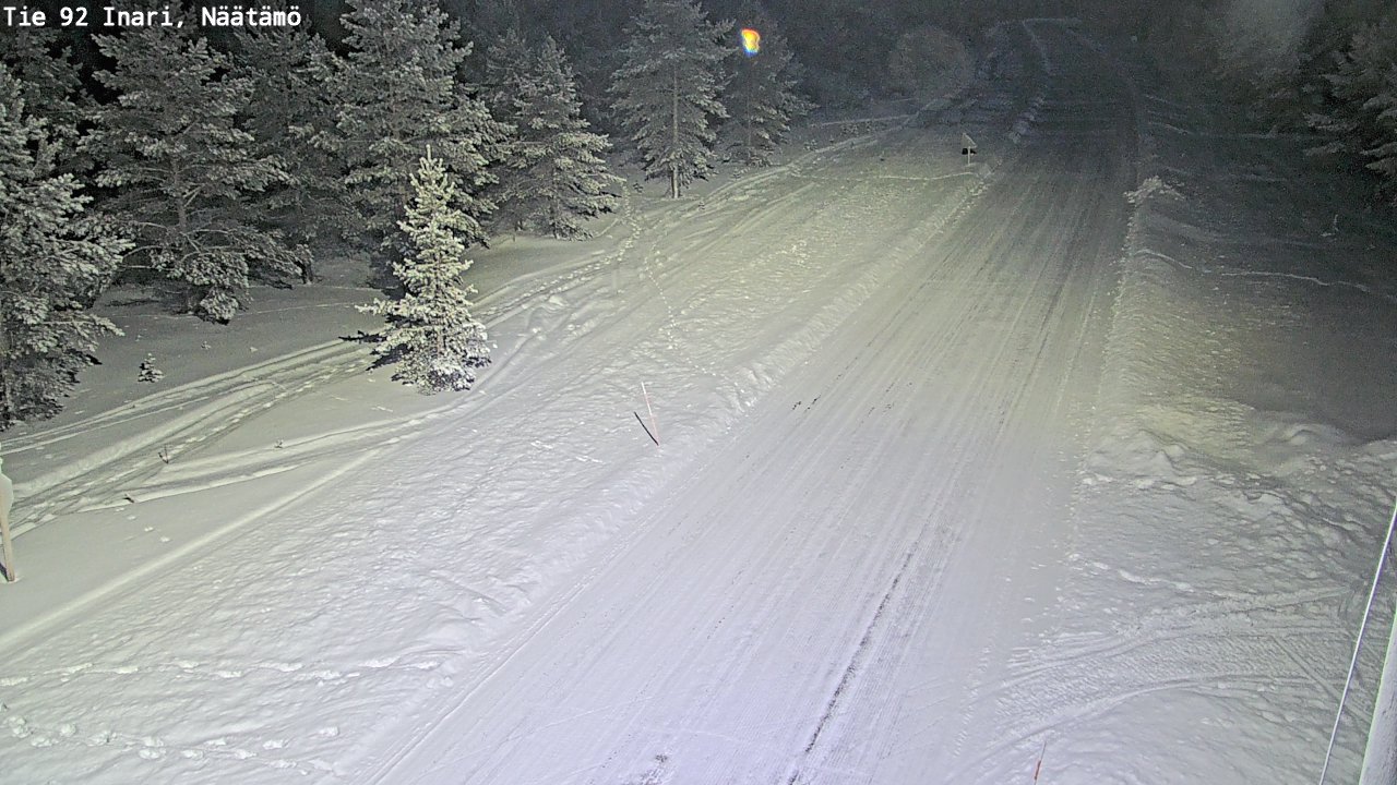 Kelikamerat Kuva Tie 92 Inari, Näätämö, Inari, Lappi