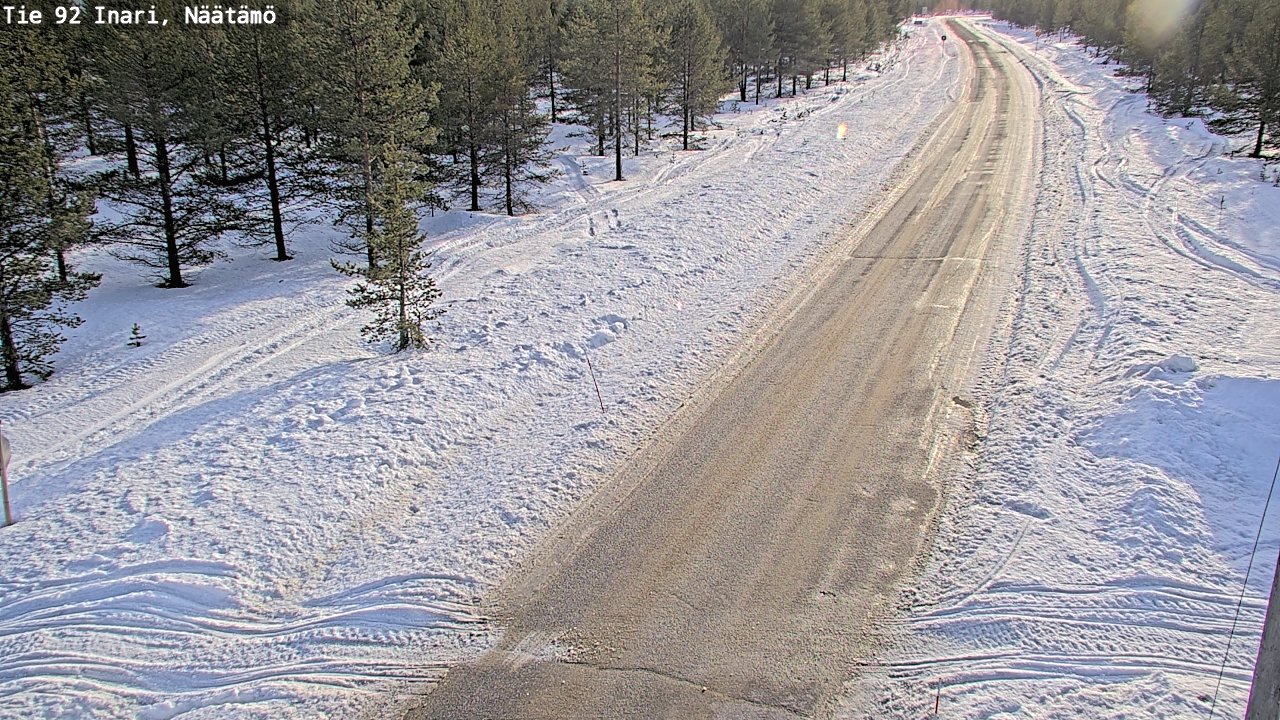 Kelikamerat Kuva Tie 92 Inari, Näätämö, Inari, Lappi