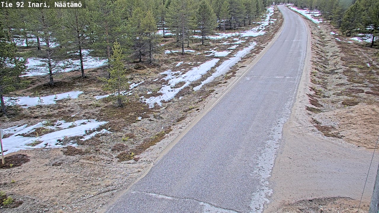 Kelikamerat Kuva Tie 92 Inari, Näätämö, Inari, Lappi
