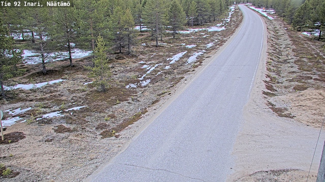 Kelikamerat Kuva Tie 92 Inari, Näätämö, Inari, Lappi