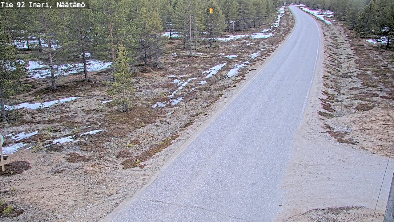 Weather Camera Image Road 92 Inari, Näätämö, Inari, Lappi