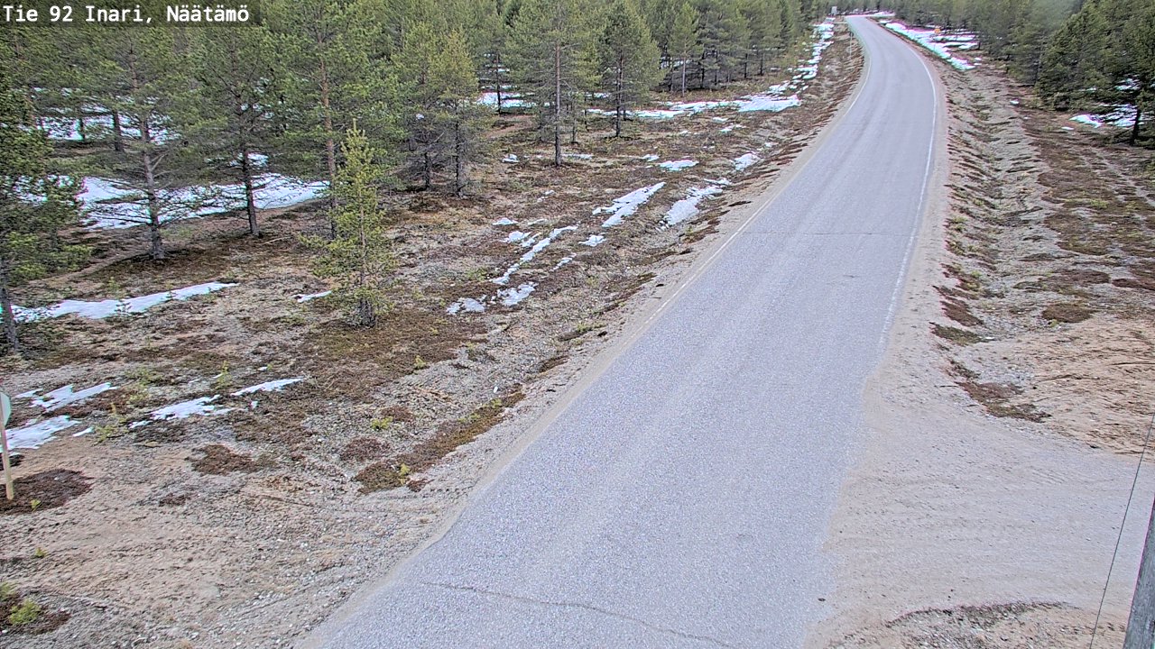 Weather Camera Image Road 92 Inari, Näätämö, Inari, Lappi