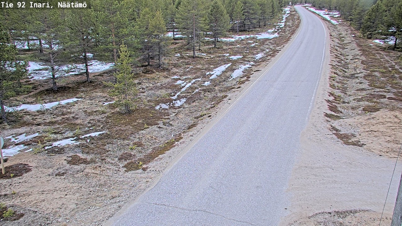 Kelikamerat Kuva Tie 92 Inari, Näätämö, Inari, Lappi