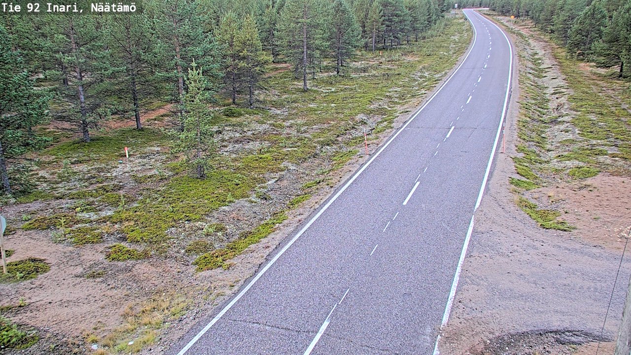 Kelikamerat Kuva Tie 92 Inari, Näätämö, Inari, Lappi