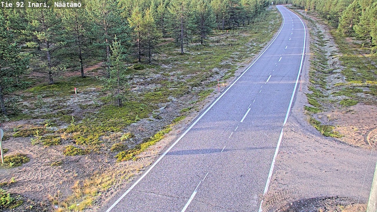 Kelikamerat Kuva Tie 92 Inari, Näätämö, Inari, Lappi