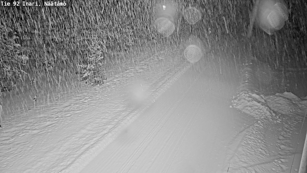 Weather Camera Image Road 92 Inari, Näätämö, Inari, Lappi