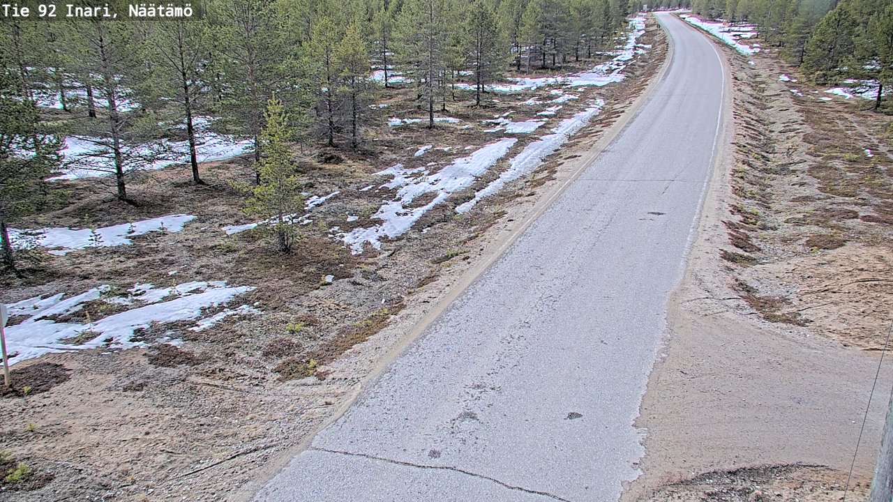 Kelikamerat Kuva Tie 92 Inari, Näätämö, Inari, Lappi