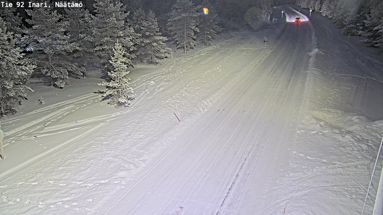 Kelikamerat Kuva Tie 92 Inari, Näätämö, Inari, Lappi