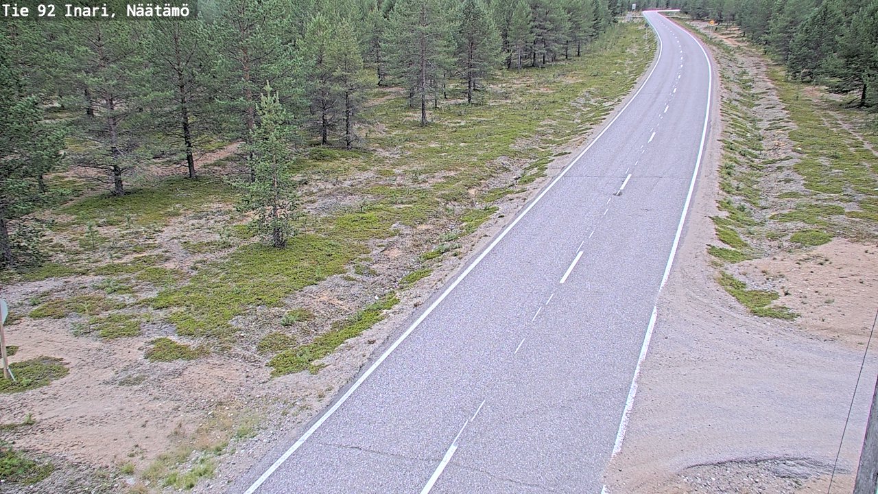 Kelikamerat Kuva Tie 92 Inari, Näätämö, Inari, Lappi