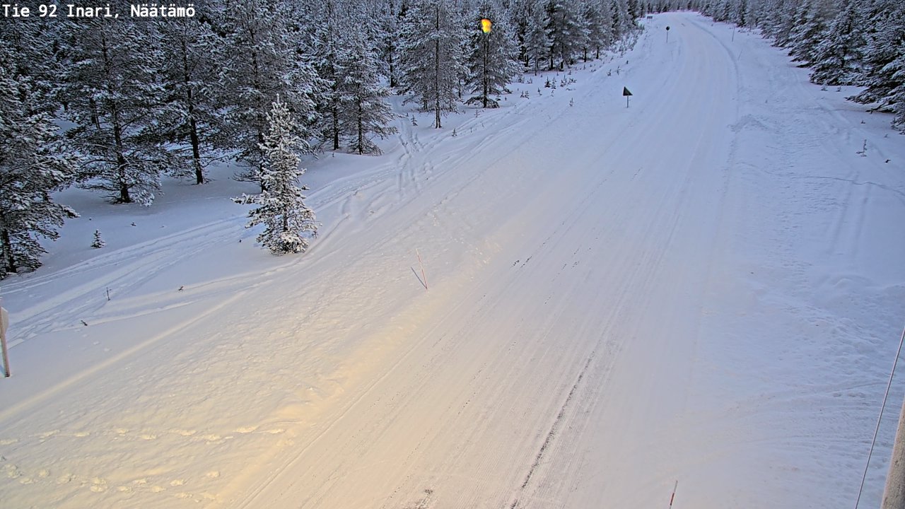 Kelikamerat Kuva Tie 92 Inari, Näätämö, Inari, Lappi