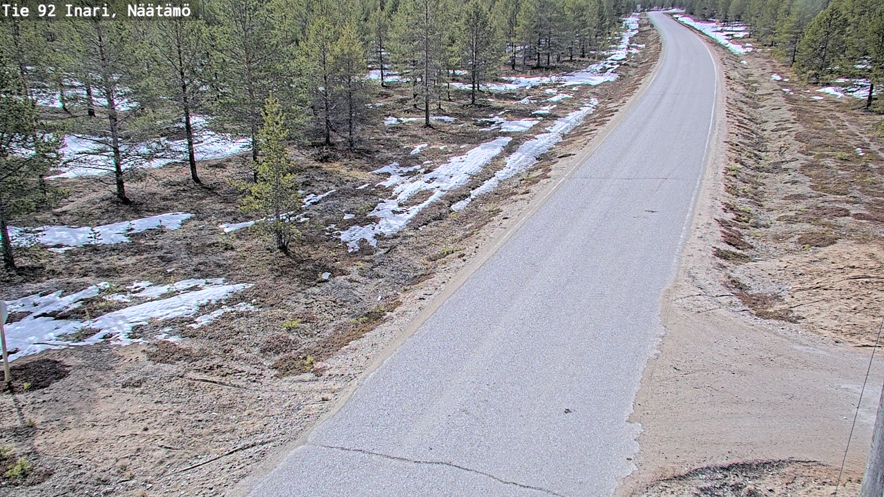 Kelikamerat Kuva Tie 92 Inari, Näätämö, Inari, Lappi