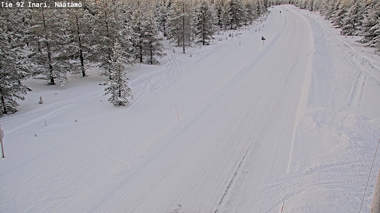 Kelikamerat Kuva Tie 92 Inari, Näätämö, Inari, Lappi