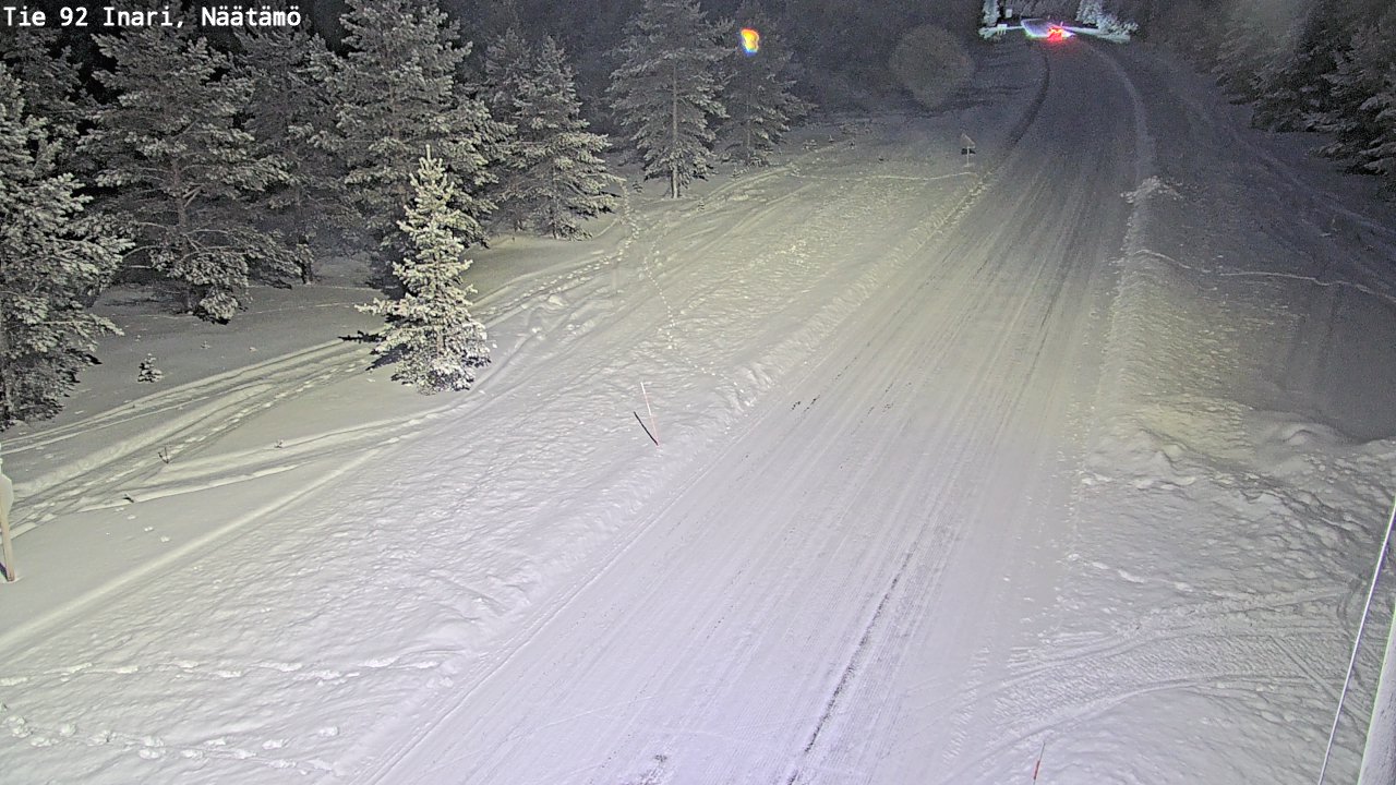 Kelikamerat Kuva Tie 92 Inari, Näätämö, Inari, Lappi