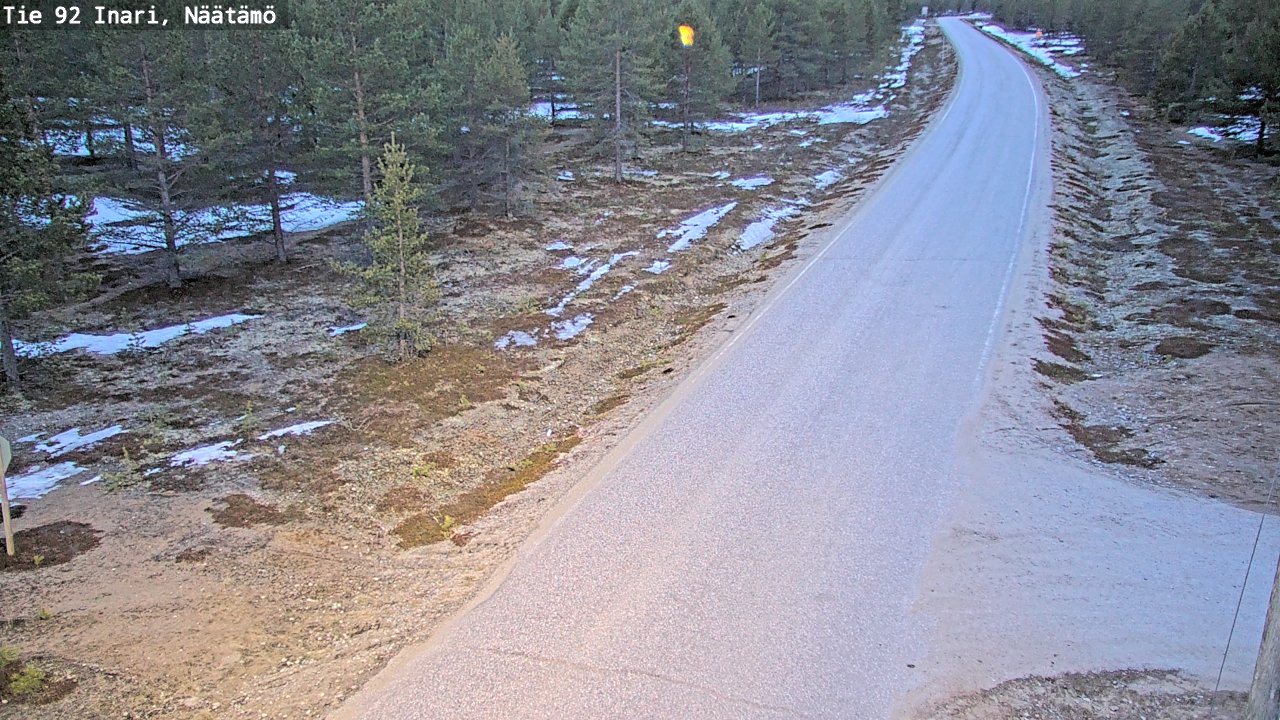 Weather Camera Image Road 92 Inari, Näätämö, Inari, Lappi