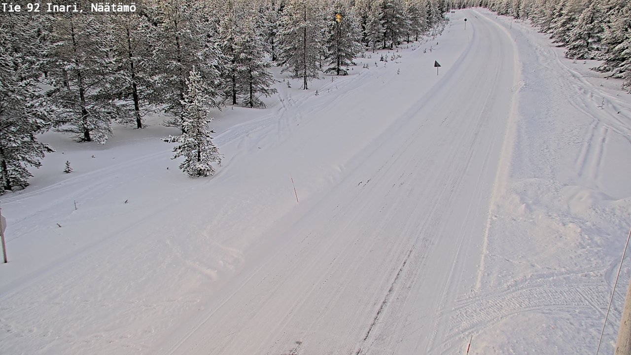 Kelikamerat Kuva Tie 92 Inari, Näätämö, Inari, Lappi